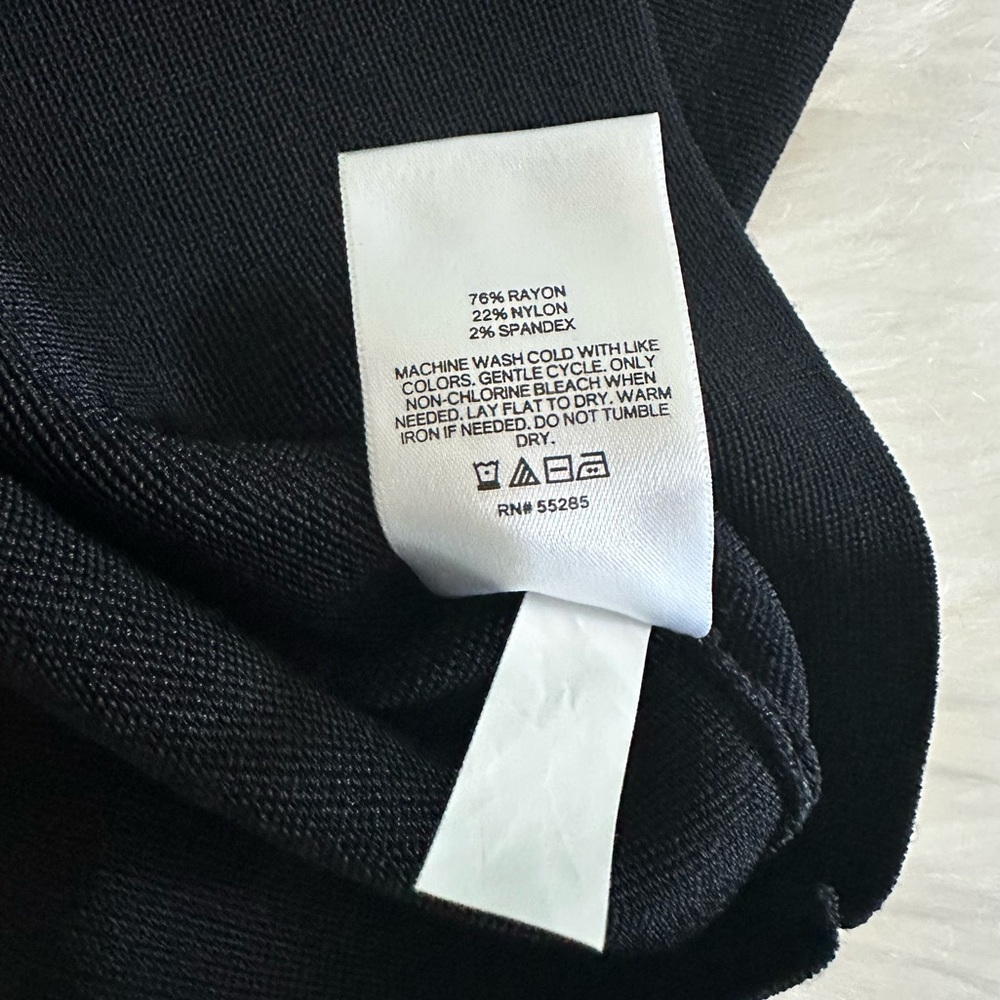 NWT Express Body Contour Black One-Shoulder Cut Out Fitted Top Summer Date Night - Picture 7 of 9